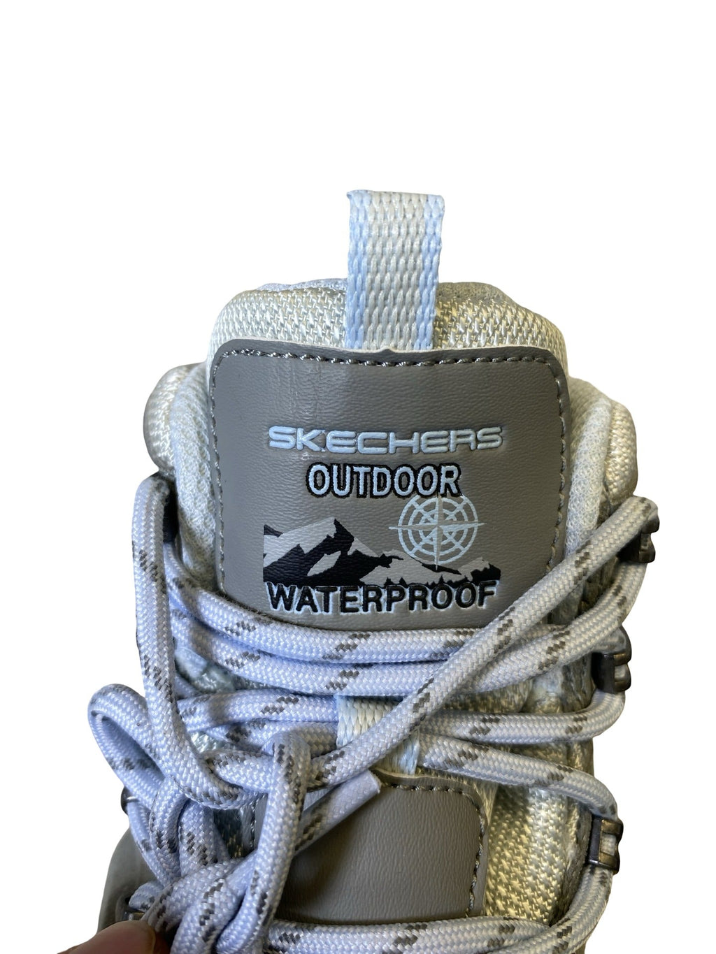 Boots Hiking By Skechers In Blue & Grey, Size: 8