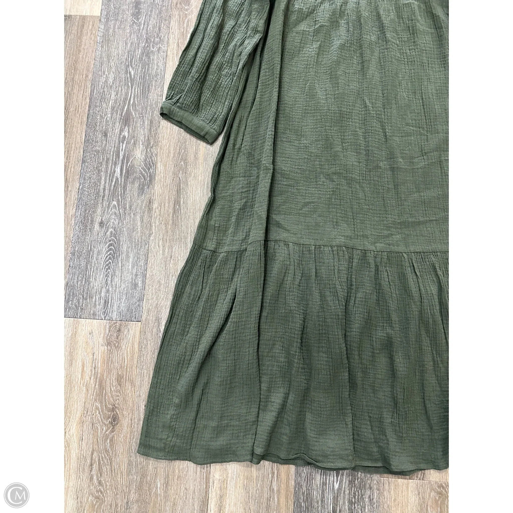 Dress Casual Maxi By 7 For All Mankind In Green, Size: M