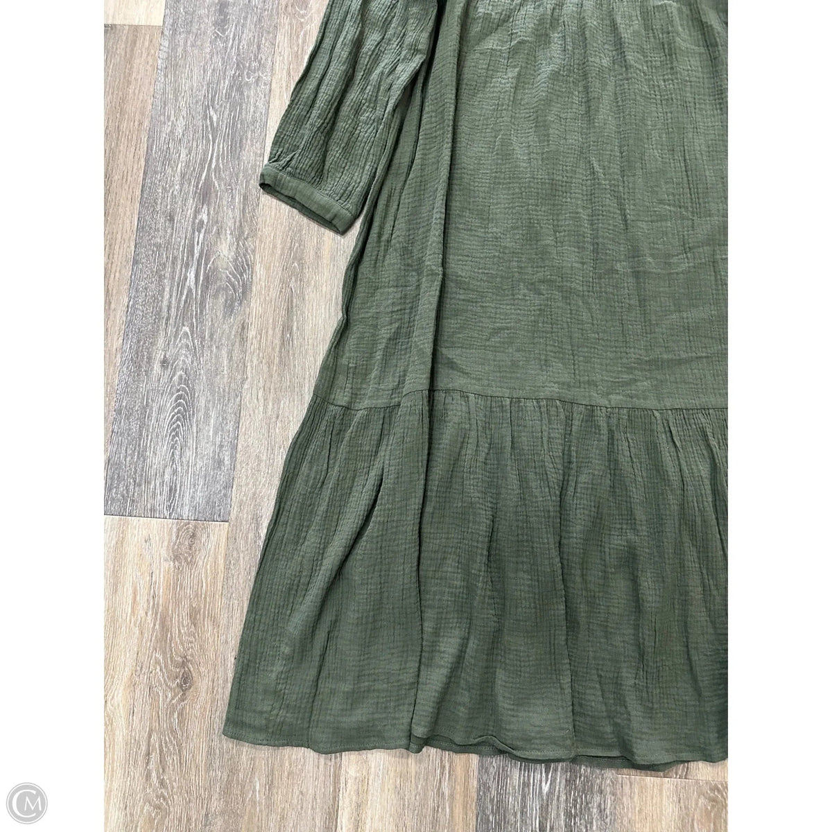 Dress Casual Maxi By 7 For All Mankind In Green, Size: M