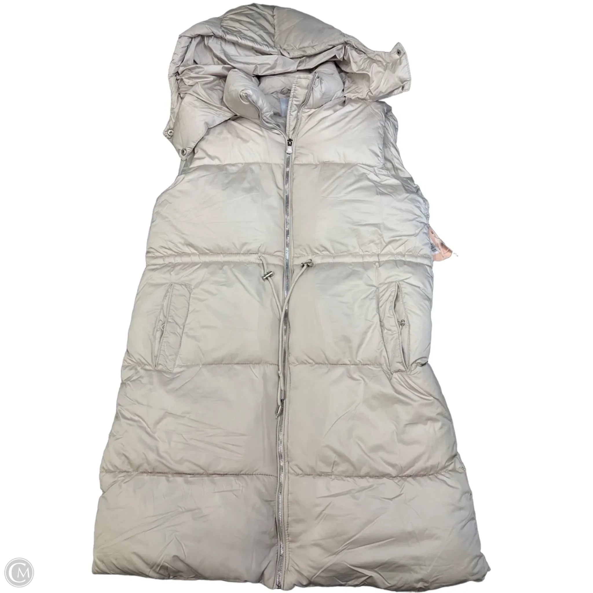Vest Puffer & Quilted By Blashe In Cream, Size: L