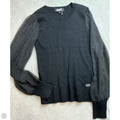 Top Long Sleeve By Dkny In Black, Size: M