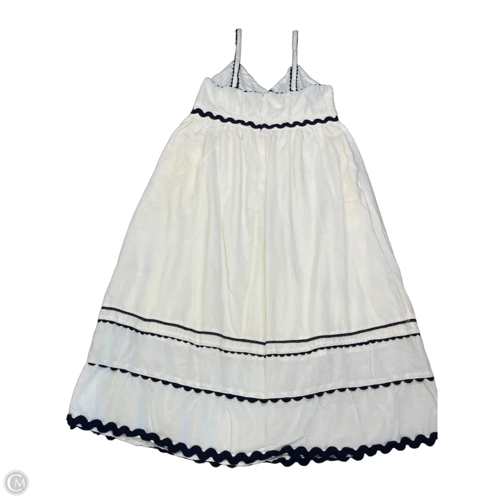 Dress Casual Midi By Clothes Mentor In Black & Cream, Size: M