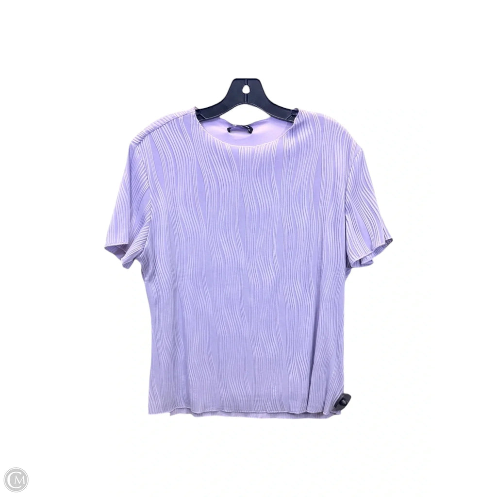 Top Short Sleeve By Prettygarden In Purple, Size: Xl