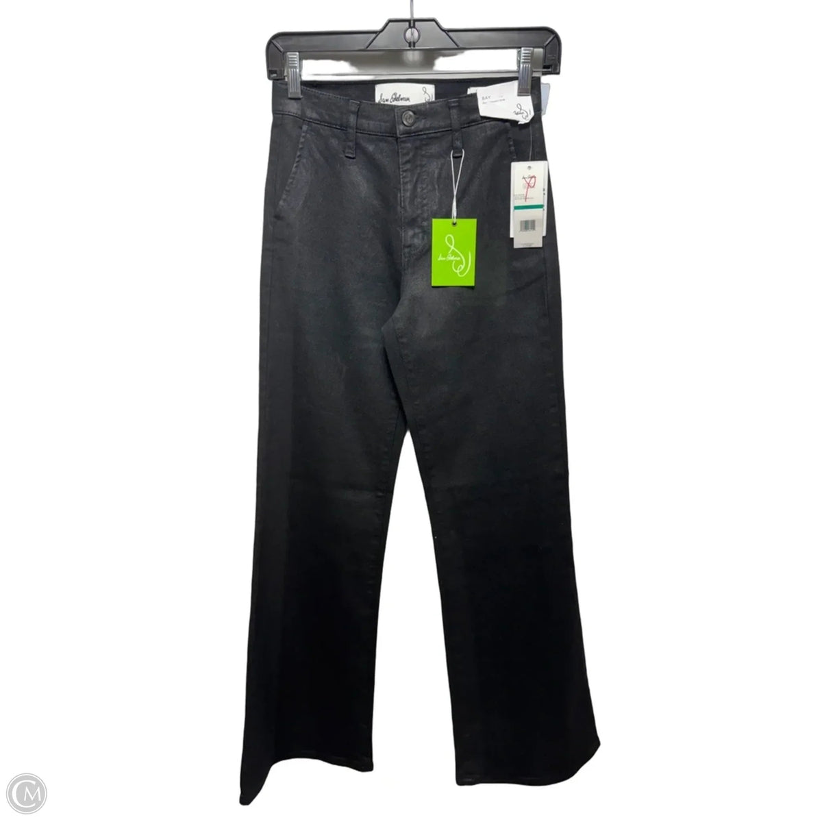 Bay Flare Jeans By Sam Edelman In Black Denim, Size: 24/00