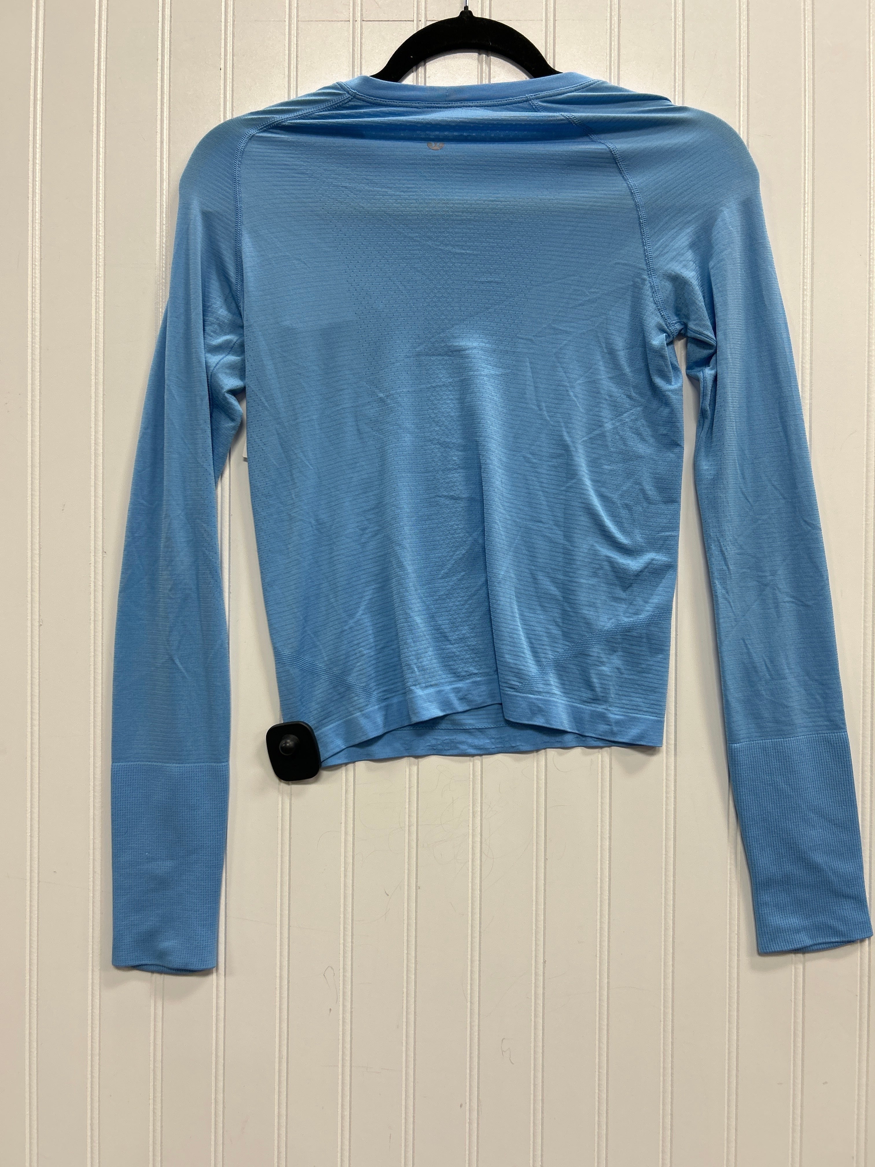 Athletic Top Ls Crewneck By Lululemon In Blue, Size:4