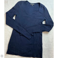 Top Long Sleeve By Banana Republic In Navy, Size: L