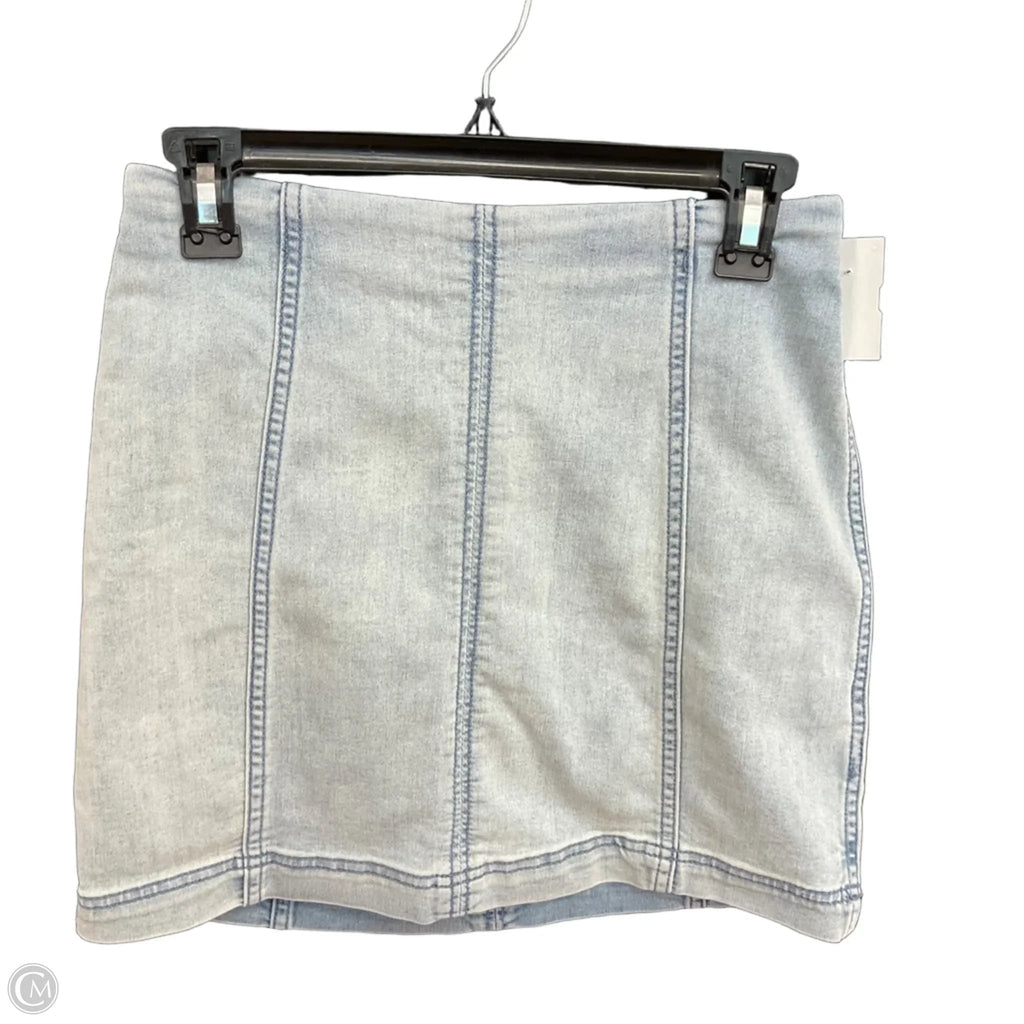 Skirt Midi By Free People In Blue Denim, Size: 6