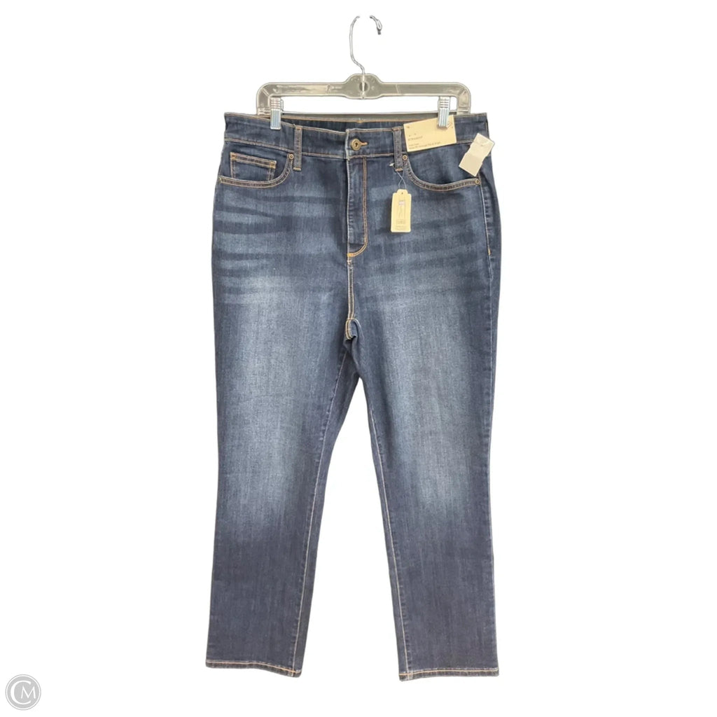 Jeans Straight By St Johns Bay In Blue Denim, Size: 16