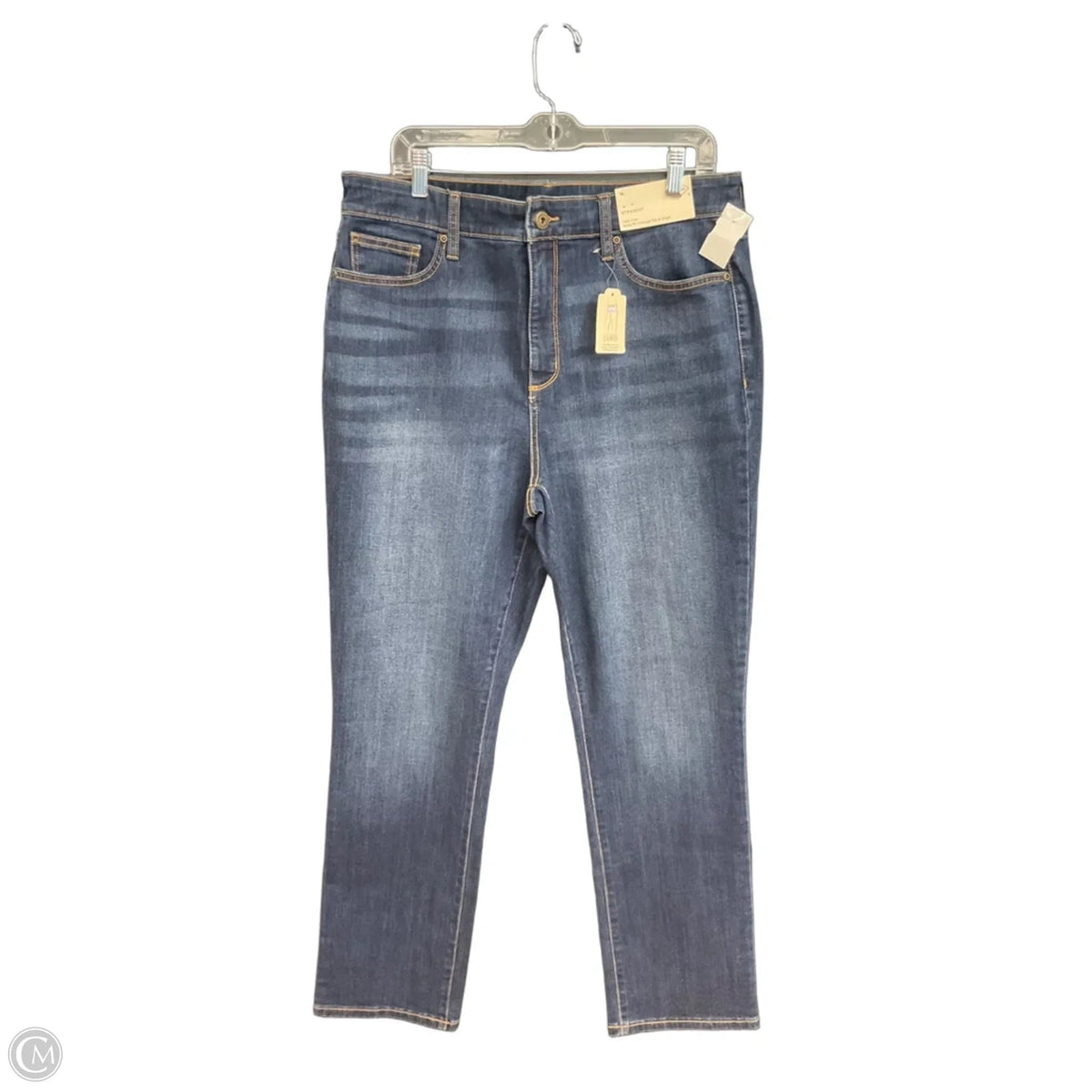 Jeans Straight By St Johns Bay In Blue Denim, Size: 16