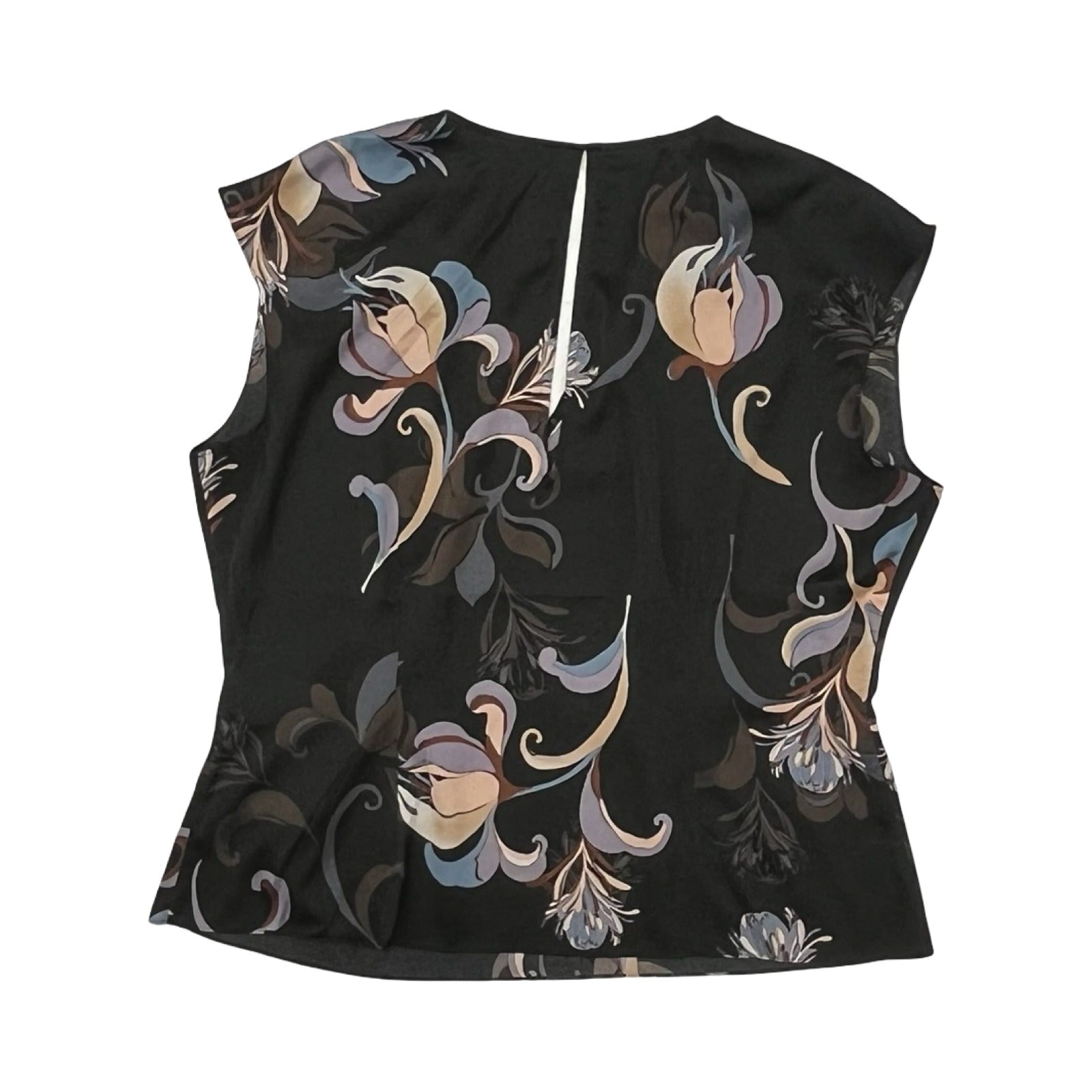 Blouse Sleeveless By White House Black Market In Black & Tan, Size:L