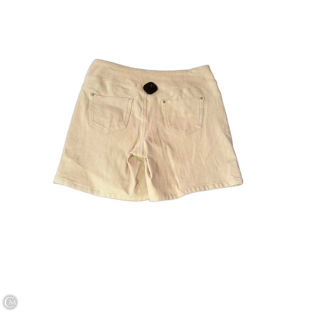 Shorts By Belle By Kim Gravel In Tan, Size: 14