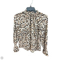 Blouse Long Sleeve By Loft In Animal Print, Size: Xsp
