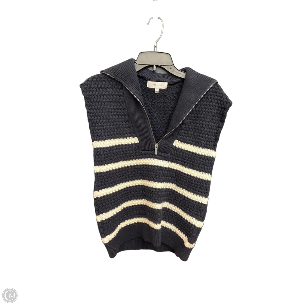 Sweater Short Sleeve By John + Jenn In Navy, Size: S