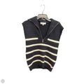 Sweater Short Sleeve By John + Jenn In Navy, Size: S