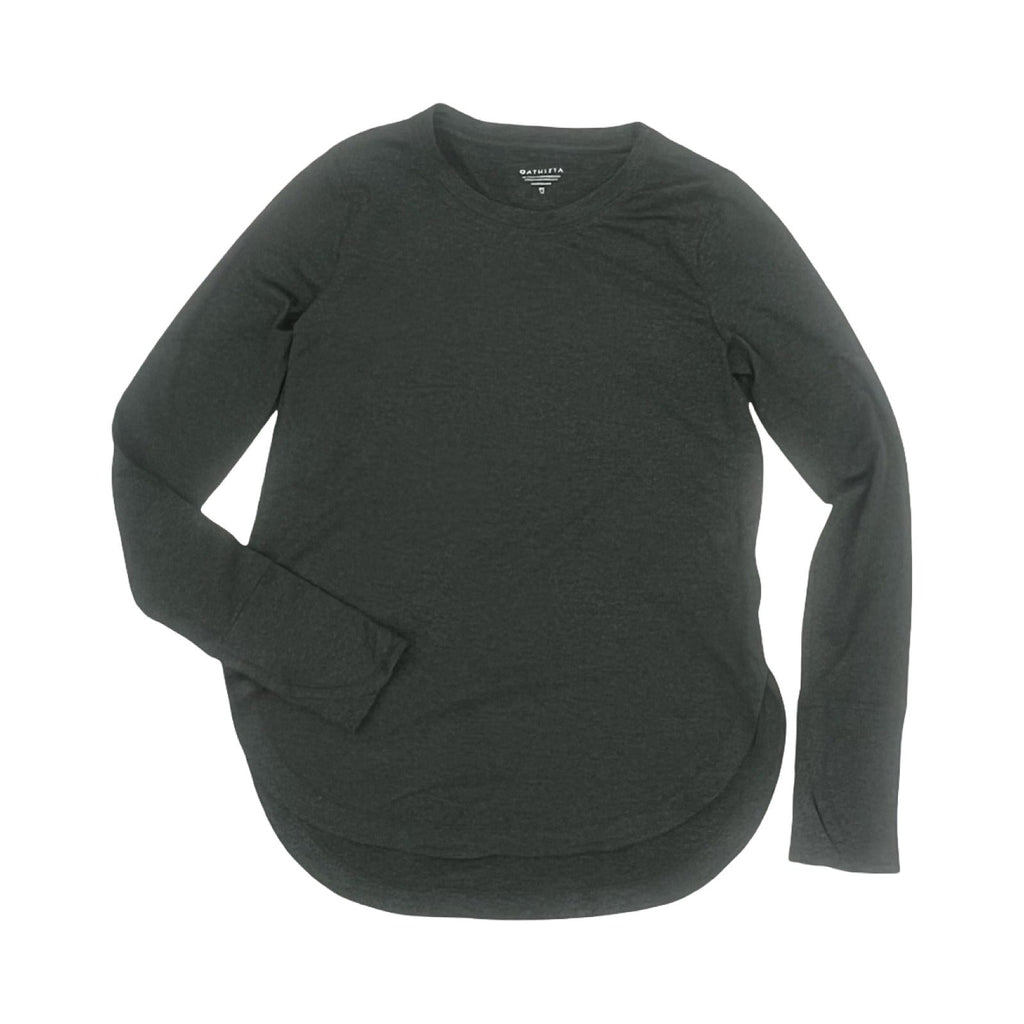Athletic Top Ls Crewneck By Athleta In Grey, Size:Xs