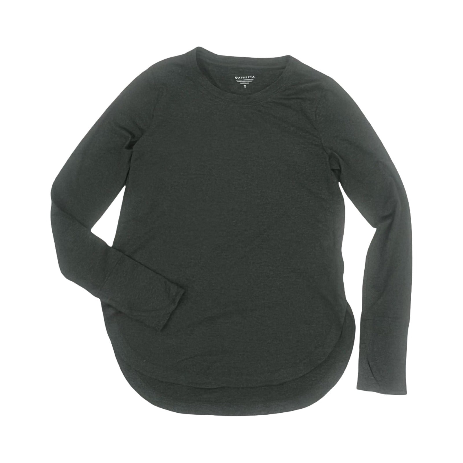 Athletic Top Ls Crewneck By Athleta In Grey, Size:Xs