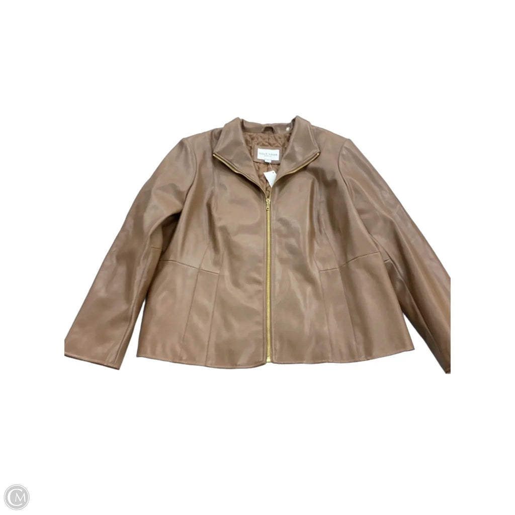 Jacket Other By Cole-haan In Brown, Size: 1x