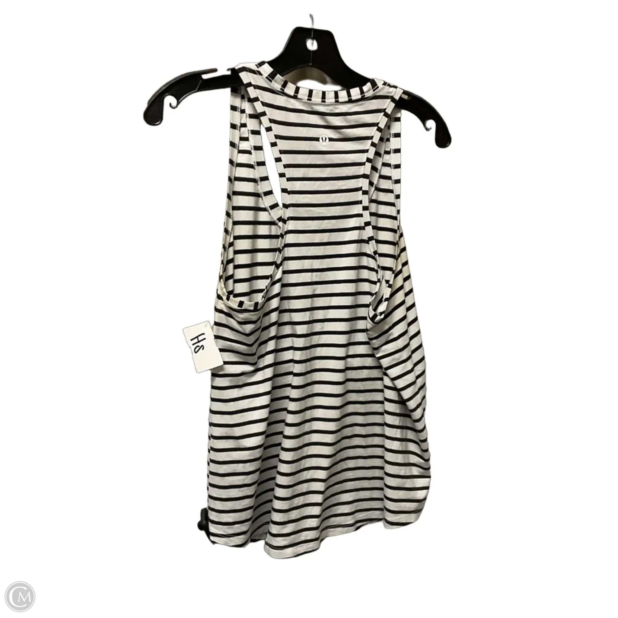 Athletic Tank Top By Lululemon In Striped Pattern, Size: M