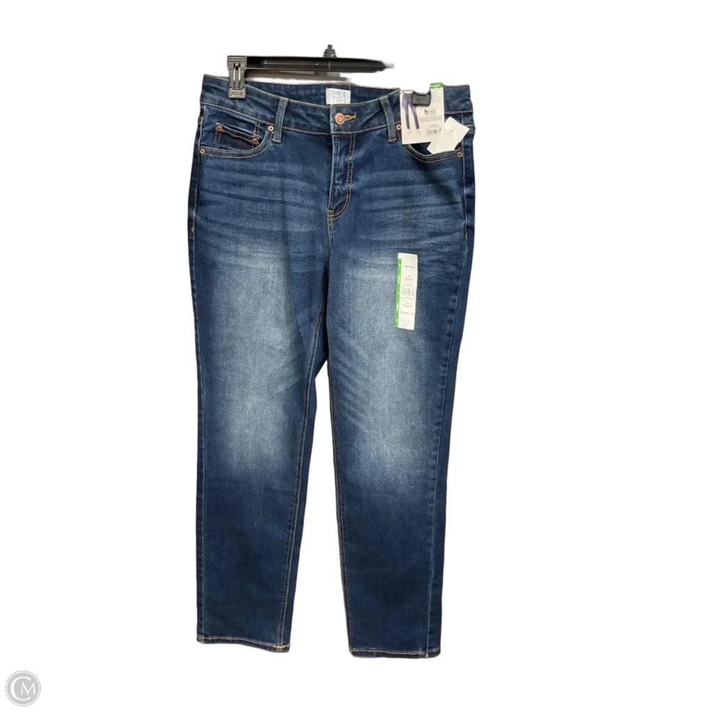 Jeans Straight By Time And Tru In Blue Denim, Size: 10