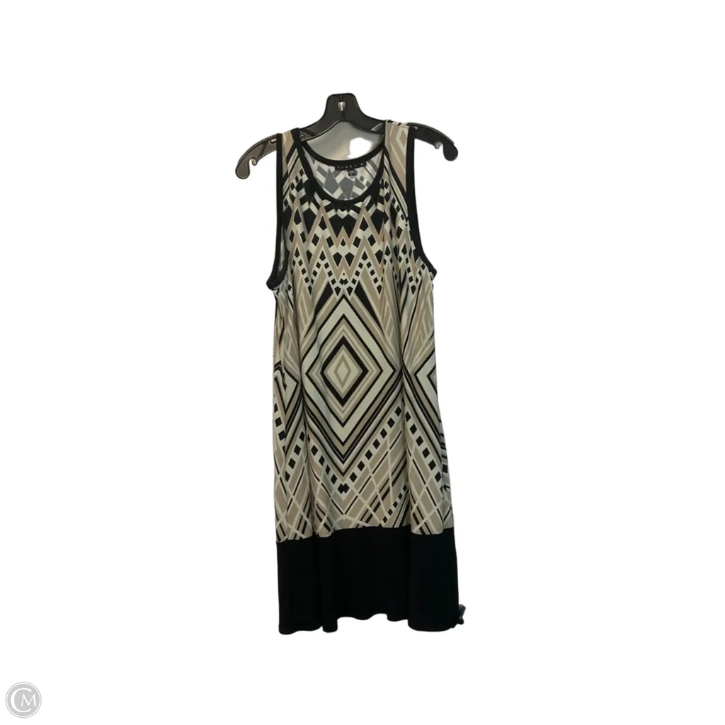 Dress Casual Short By Tiana B In Black & Cream, Size: L