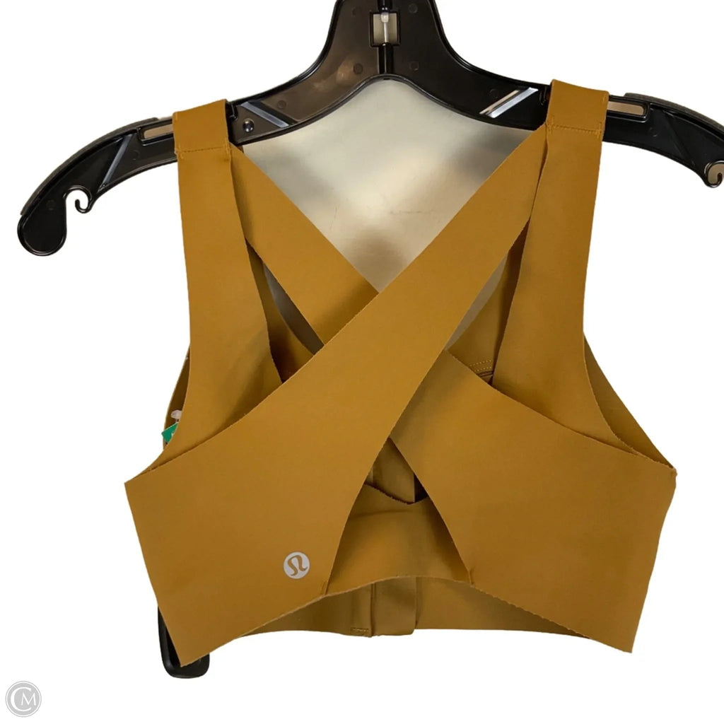 Athletic Bra By Lululemon In Yellow, Size: M