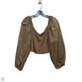 Top 3/4 Sleeve By Abercrombie And Fitch In Tan, Size: Xl