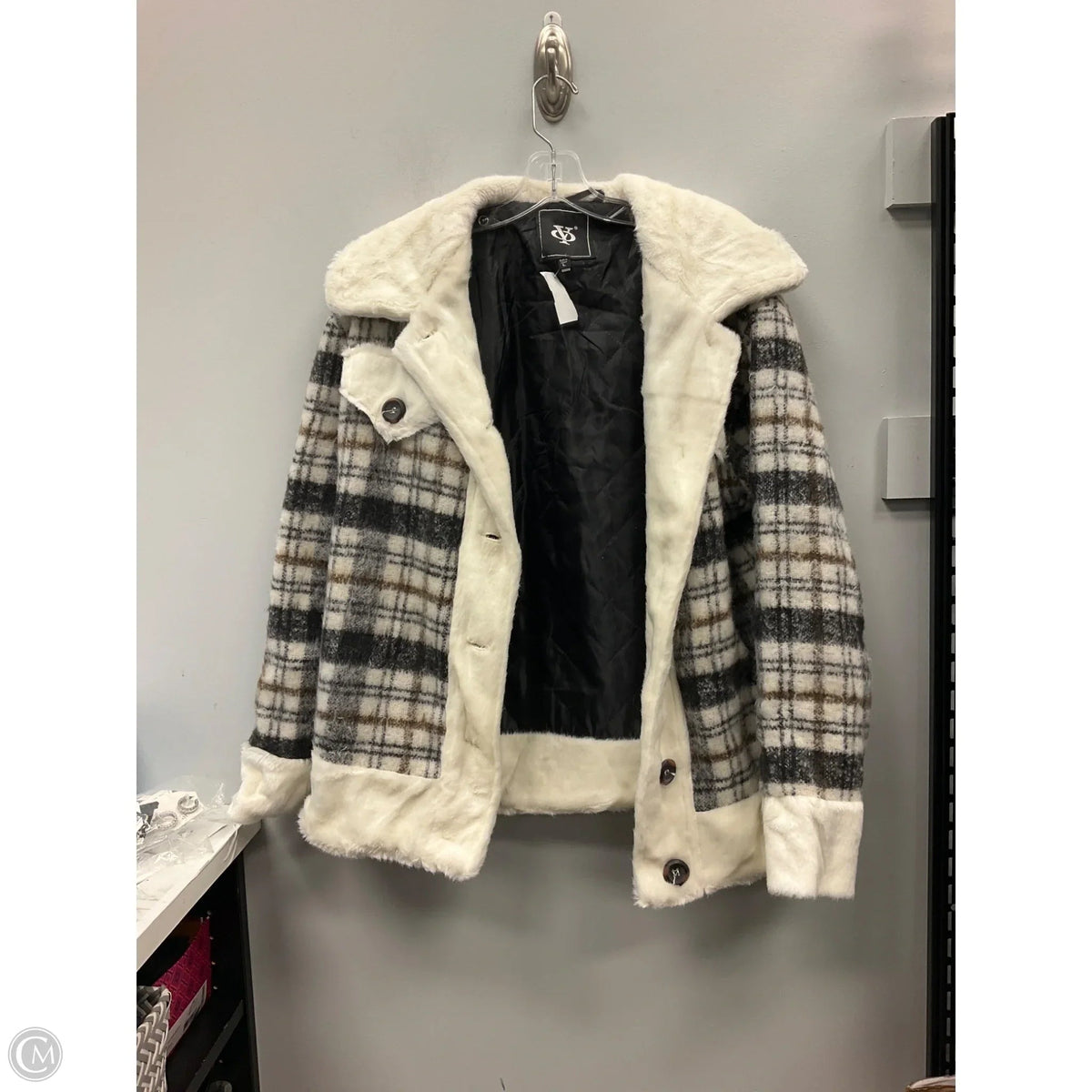 Jacket Other By Clothes Mentor In Plaid Pattern, Size: L