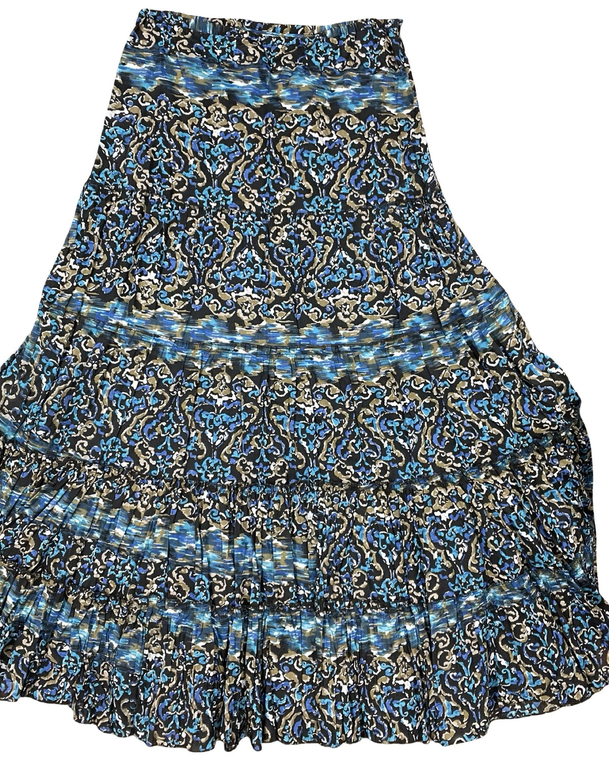 Skirt Maxi By Clothes Mentor In Blue & Brown, Size:L