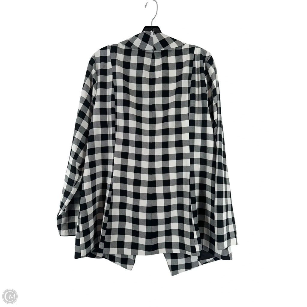 Blazer By Studio In Plaid Pattern, Size: 10