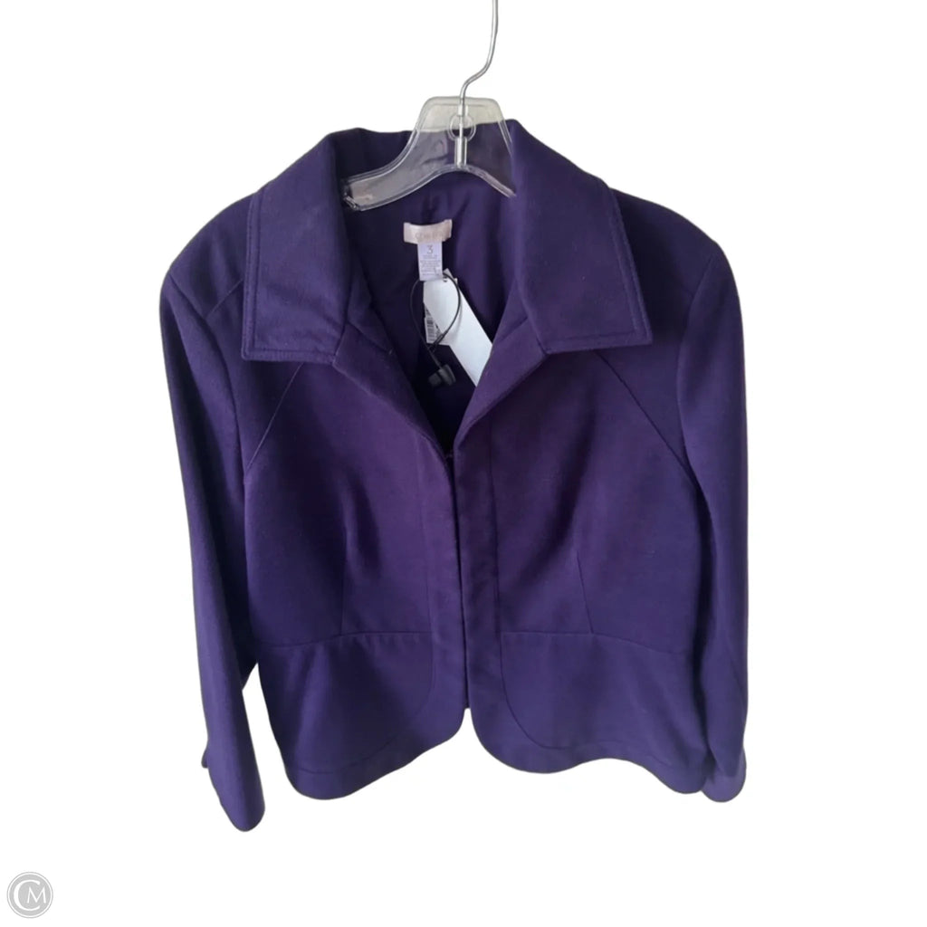 Blazer By Chicos In Purple, Size: Xl