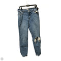 Jeans Straight By Abercrombie And Fitch In Blue Denim, Size: 12