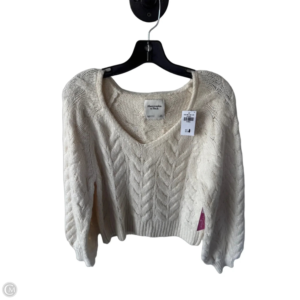 Sweater By Abercrombie And Fitch In Cream, Size: Xs