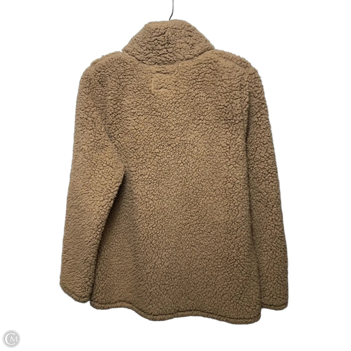 Jacket Fleece By Abercrombie And Fitch In Tan, Size: M