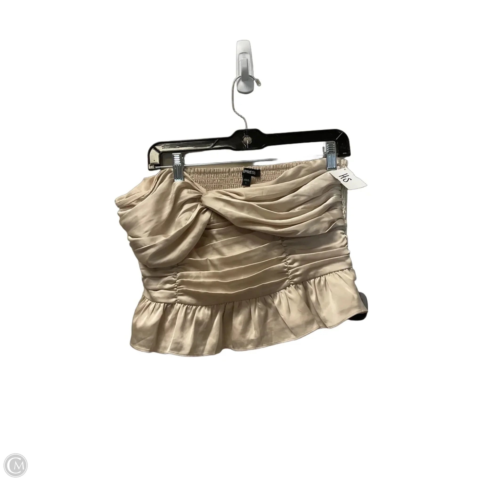 Top Sleeveless By Express In Tan, Size: L
