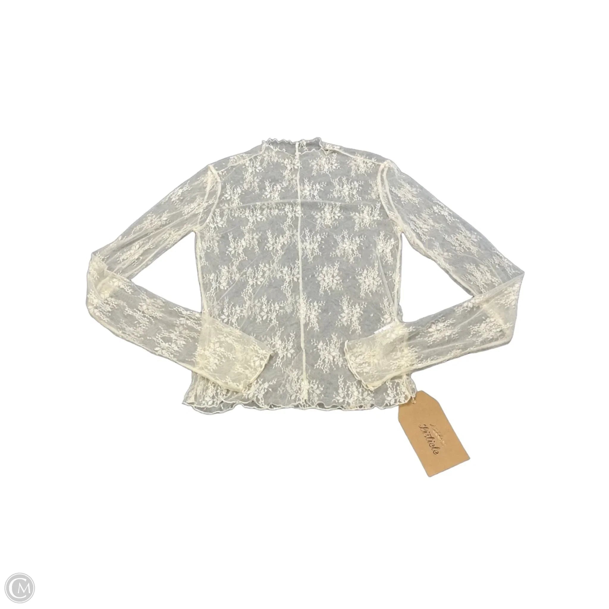Sweatshirt Hoodie By Life Is Good In White, Size: S