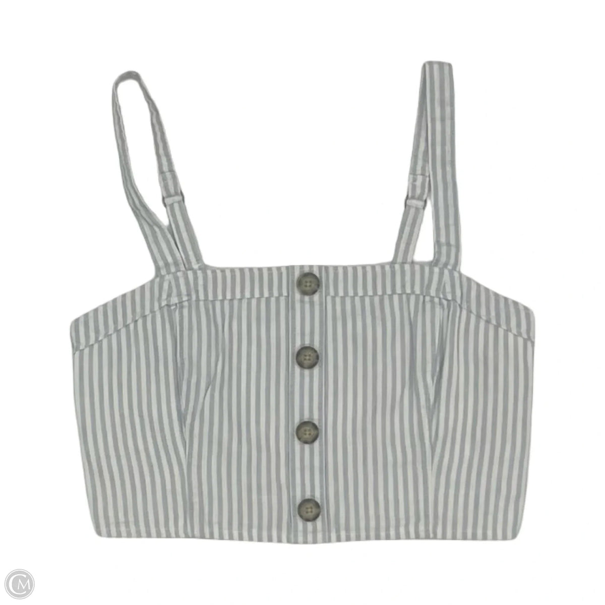 Top Sleeveless By Abercrombie And Fitch In Blue & White, Size: Xs
