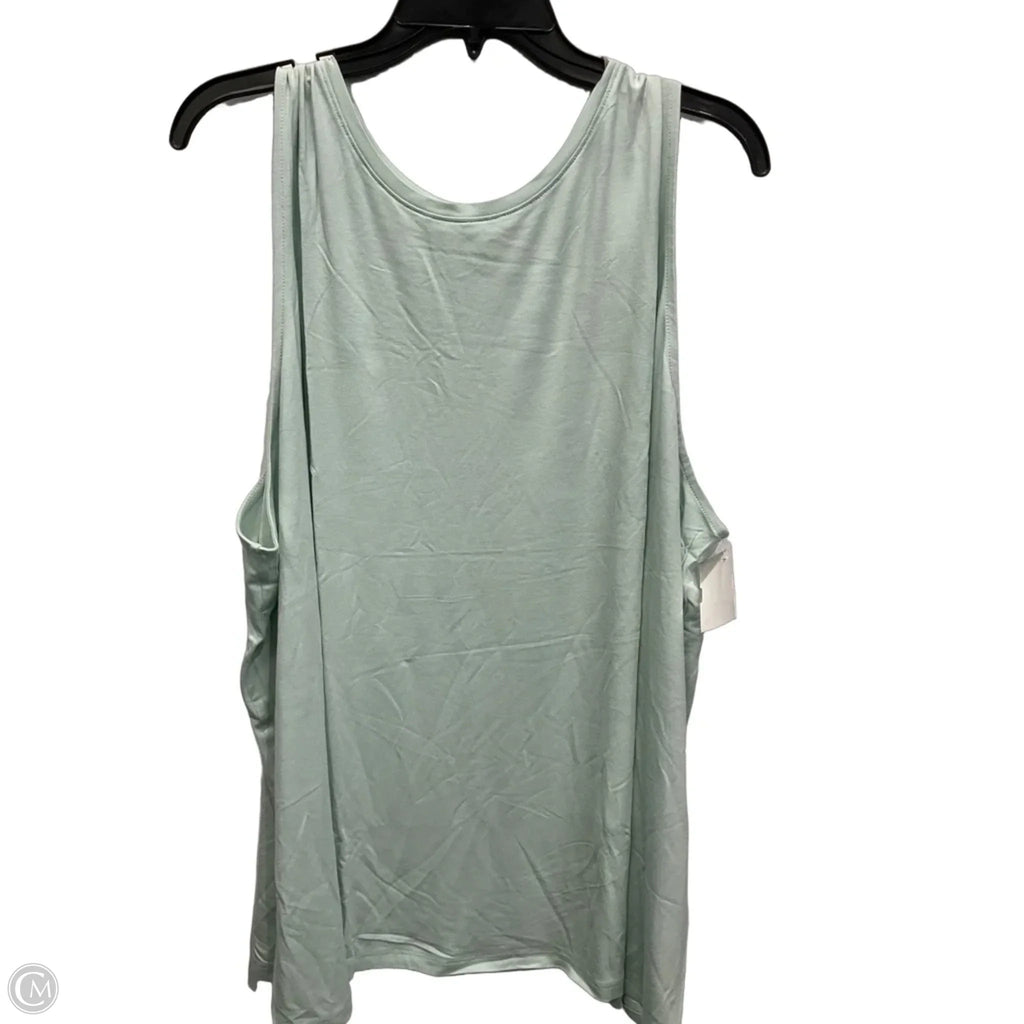 Top Sleeveless By A New Day In Green, Size: 3x