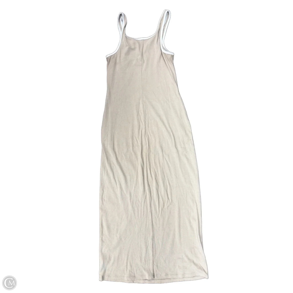 Dress Casual Maxi By A New Day In Tan & White, Size: S