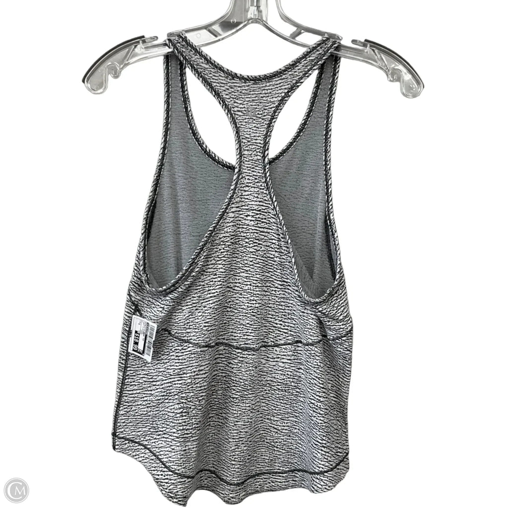 Athletic Tank Top By Lululemon In Grey & White, Size: S