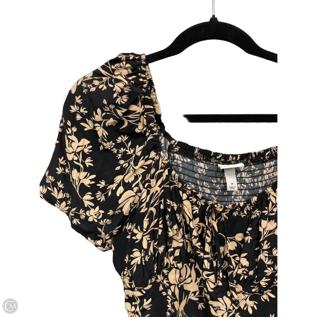 Dress Casual Midi By A New Day In Black & Tan, Size: M