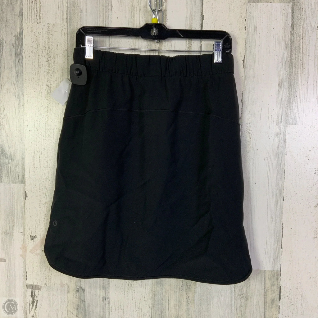 Athletic Skirt By Lululemon In Black, Size: 8
