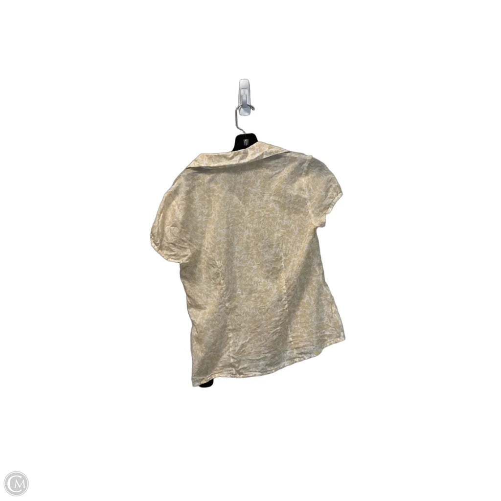 Top Short Sleeve By Ann Taylor In Cream, Size: S