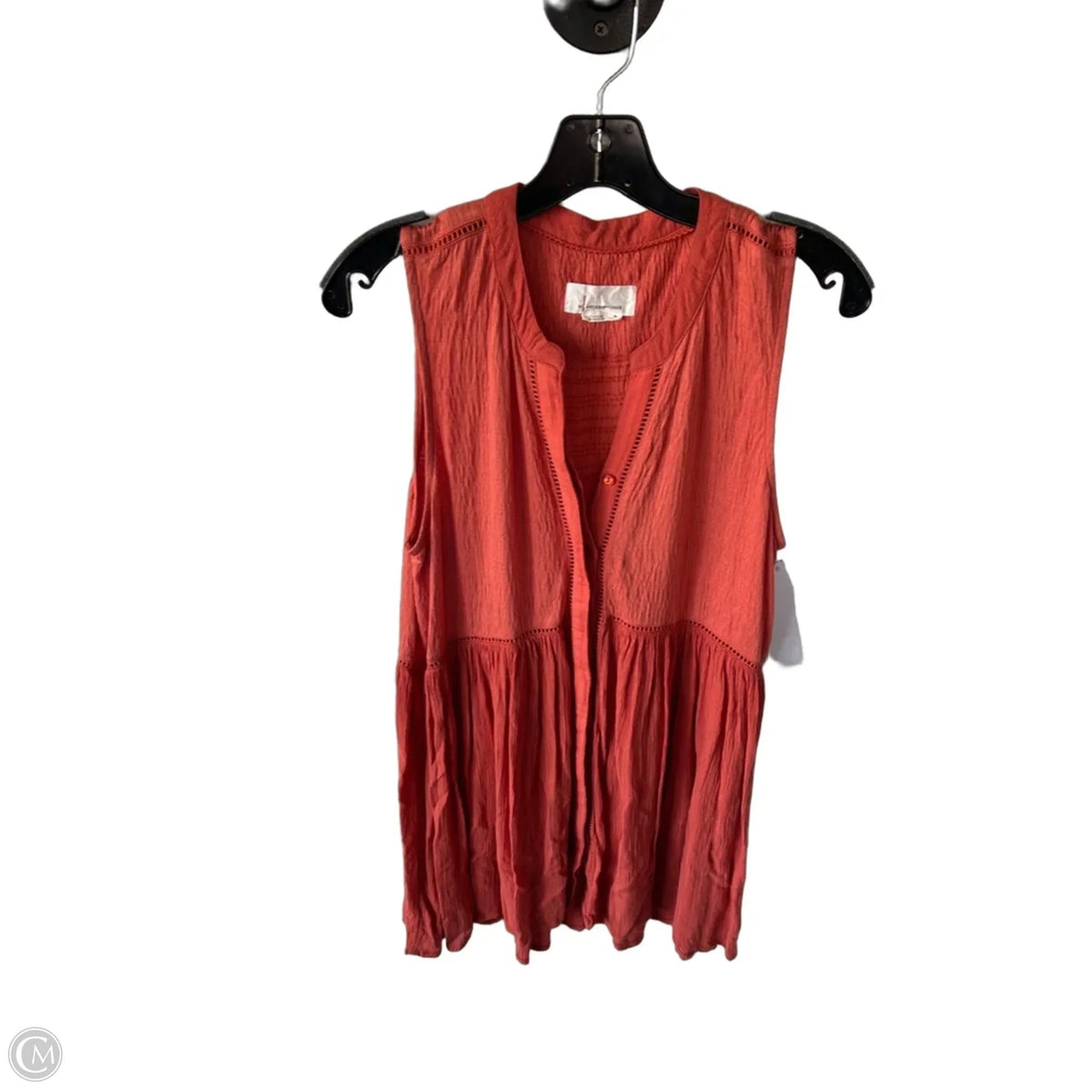 Tunic Sleeveless By Anthropologie In Orange, Size: M