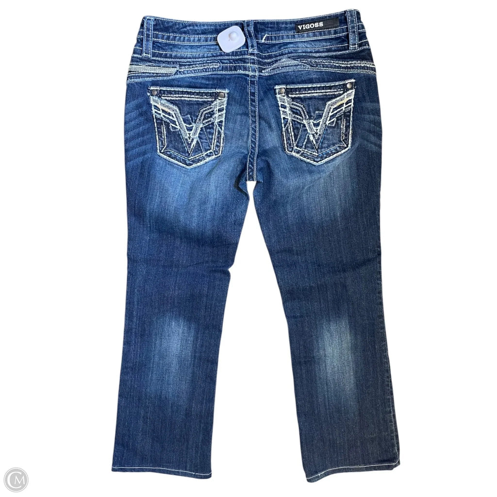 Jeans Boot Cut By Vigoss In Blue Denim, Size: 10