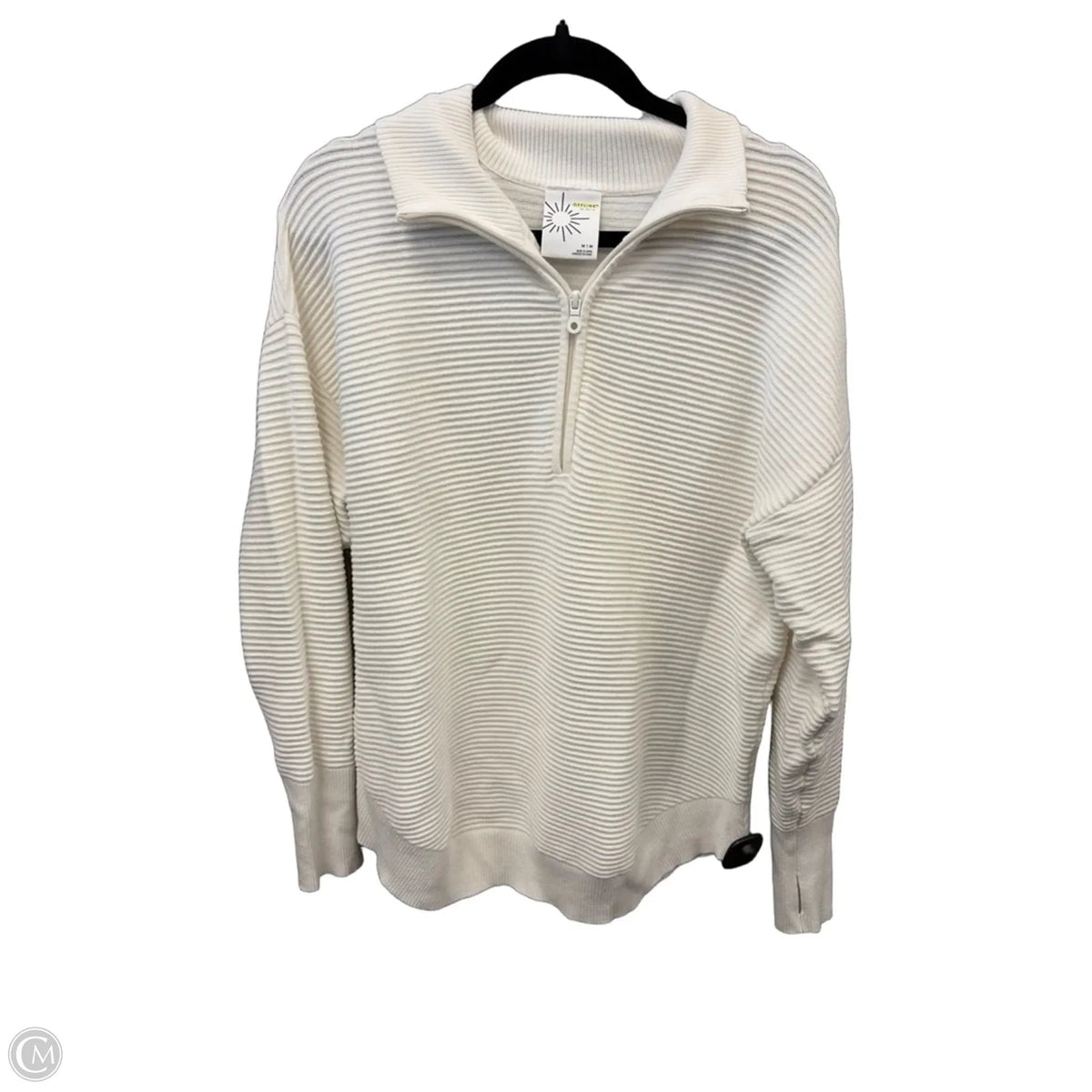 Athletic Sweatshirt Collar By Offline In White, Size: M