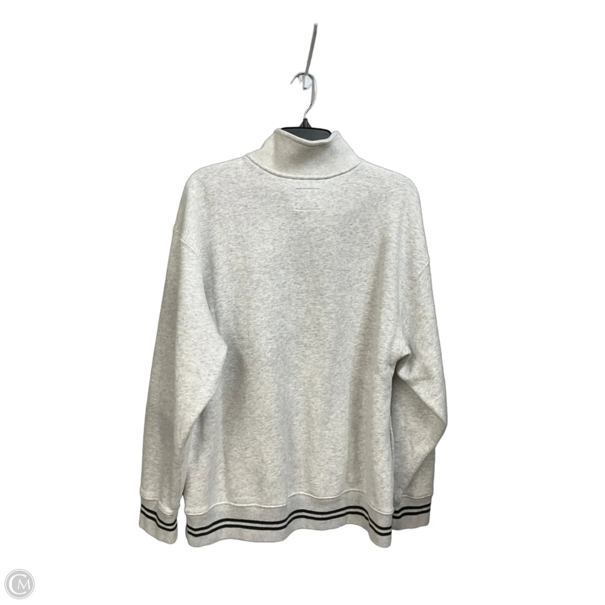 Sweatshirt Collar By Abercrombie And Fitch In Grey, Size: M