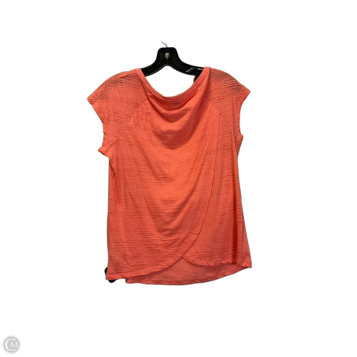 Athletic Top Short Sleeve By Columbia In Coral, Size: M