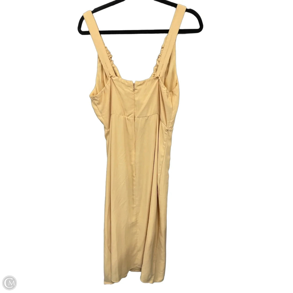 Dress Casual Maxi By Abercrombie And Fitch In Yellow, Size: L