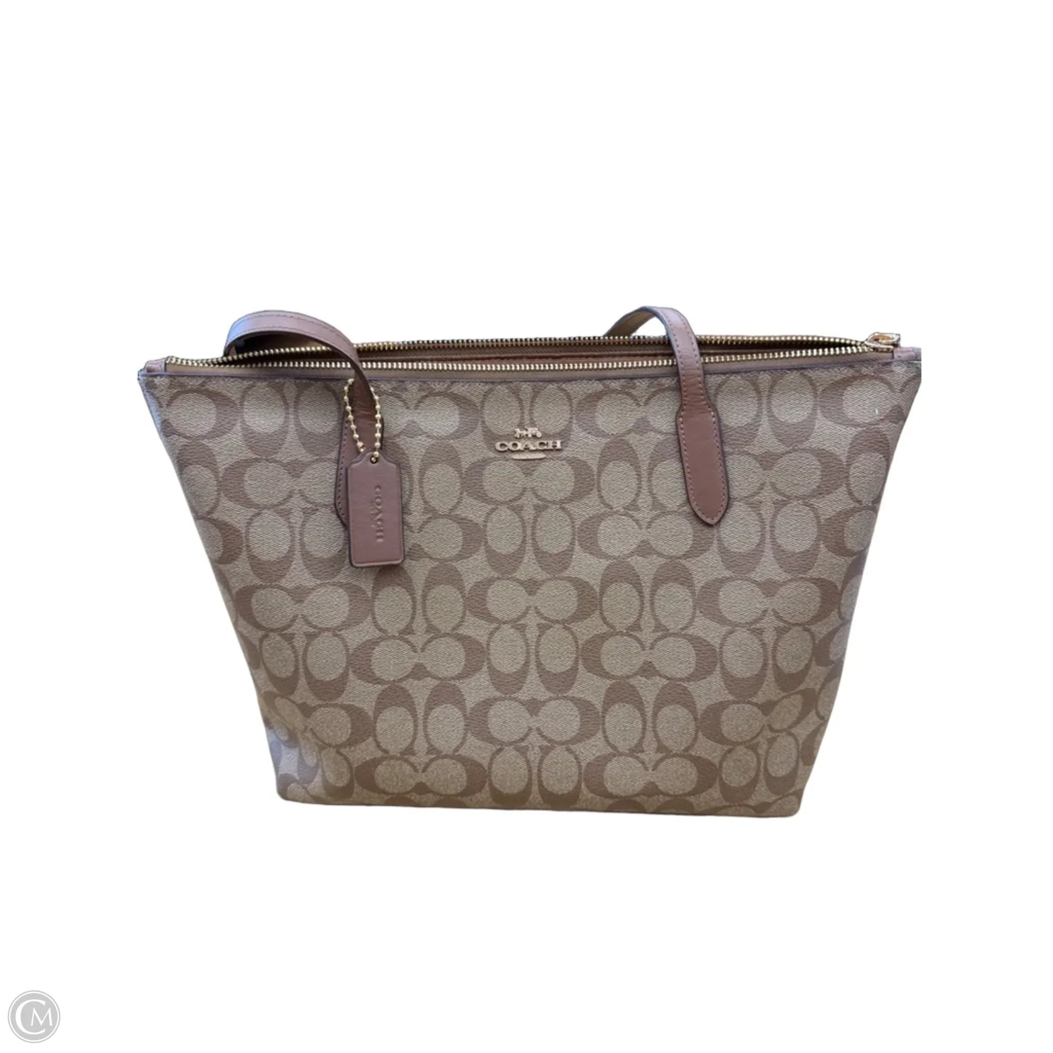 Tote Designer By Coach, Size: Medium