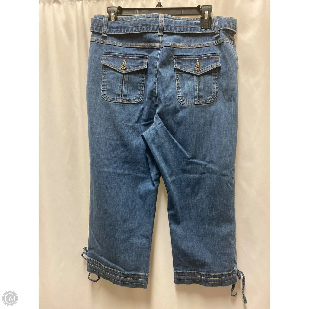Capris By Christopher And Banks In Blue Denim, Size: 10